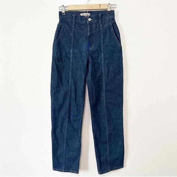 Madewell Perfect Vintage Straight Jean - Seamed version dark wash NWOT size 28